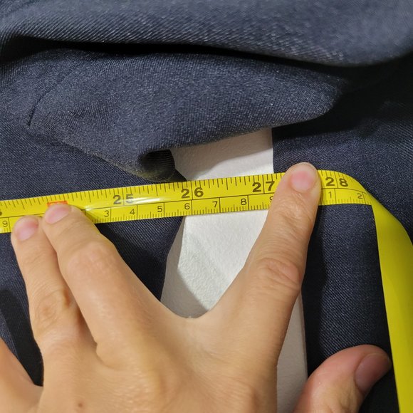 Encore Womens Navy Blazer Jacket Business Casual Zipper Front & Pockets Classic - Picture 11 of 12